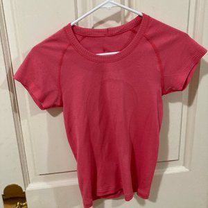 Pink Lululemon Fitted Tee Size 2